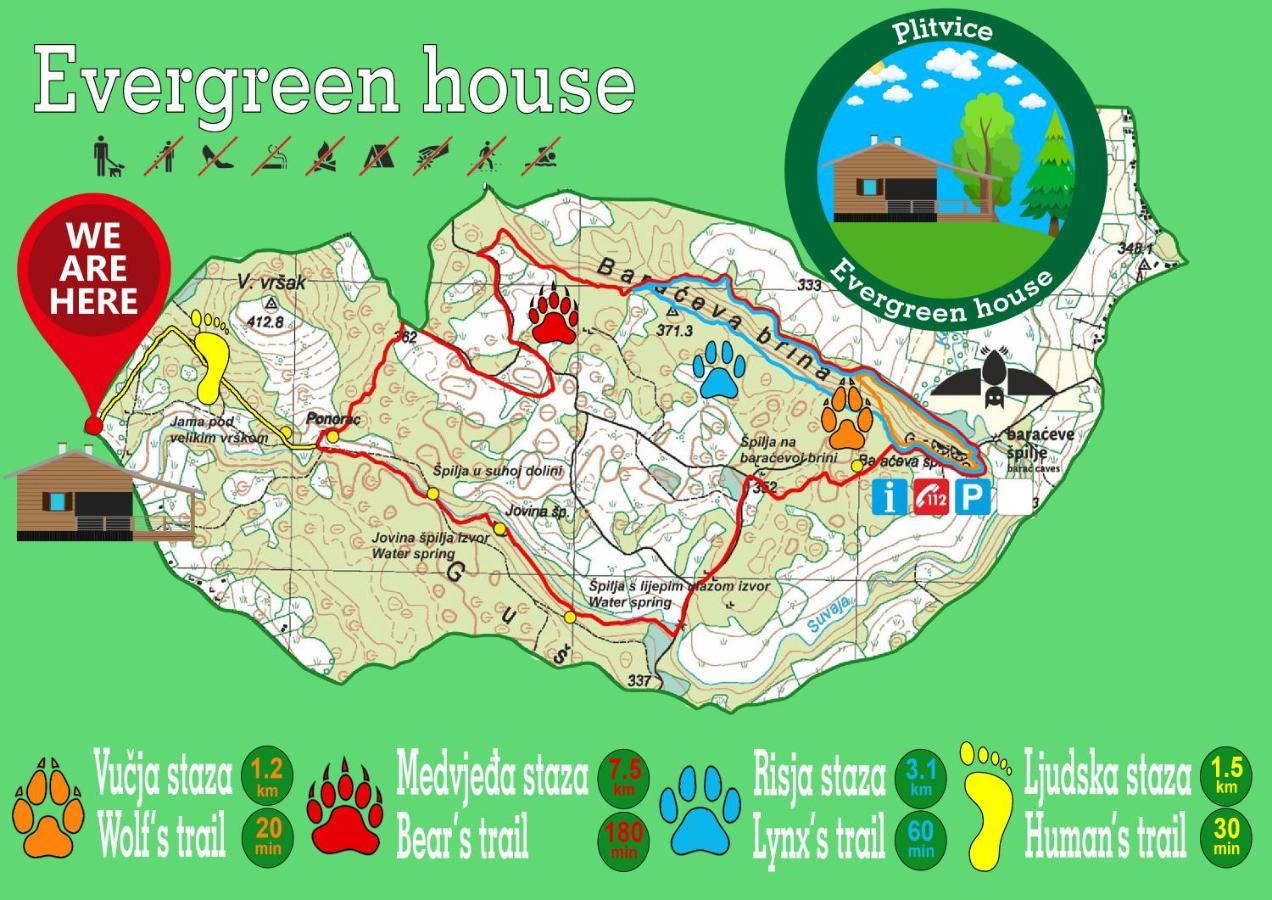 Evergreen House Plitvice 拉科维察 外观 照片